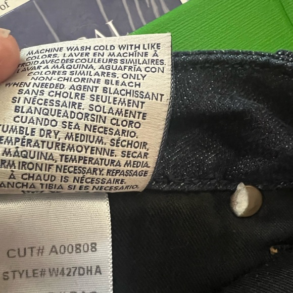 Hudson Jeans Women 28 Blue Denim Pants Low Rise Preppy Dark Wash USA Y2K - Picture 6 of 6